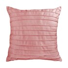 Capa Para Almofada Drapeada Line Em Veludo Quadrada 50x50 Rose