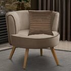 Capa Para Almofada Drapeada Line Em Veludo Quadrada Marrom Ca