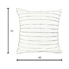 Capa Para Almofada Drapeada Line Em Veludo Quadrada Mostarda