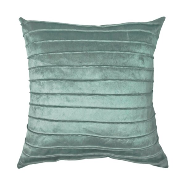 Capa Para Almofada Drapeada Line Em Veludo Quadrada Verde Men