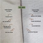 Capa Para Almofada Drapeada Line Em Veludo Retangular 60x40 B