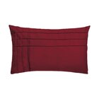 Capa Para Almofada Drapeada Line T Retangular Em Veludo Bordo