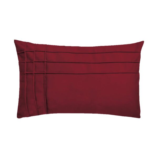 Capa Para Almofada Drapeada Line T Retangular Em Veludo Bordo