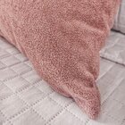 Capa Para Almofada Em Bouclé Quadrada Rose