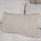 Capa Para Almofada Em Bouclé Retangular Bege
