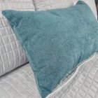 Capa Para Almofada Em Bouclé Retangular Verde Claro