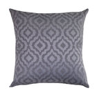 Capa Para Almofada Em Jacquard Estampado 45cm X 45cm - Cinza