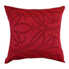 Capa Para Almofada Em Jacquard Estampado 45cm X 45cm - Vermel