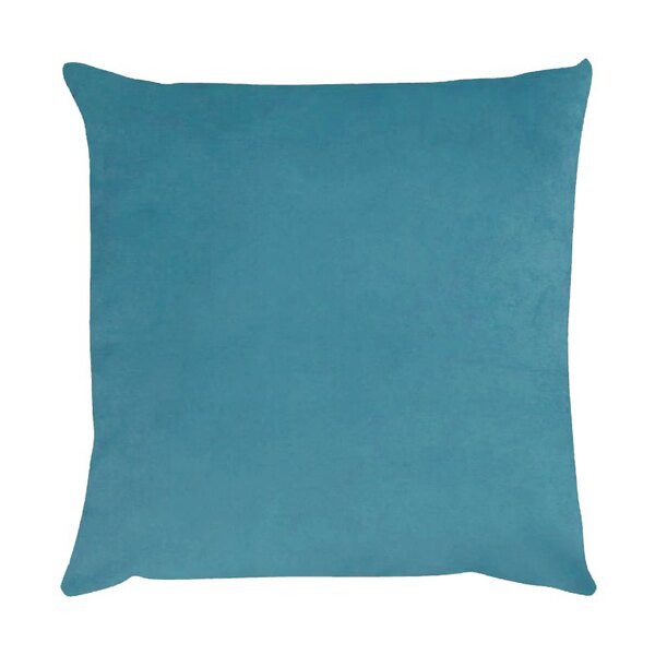 Capa Para Almofada Em Veludo Liso Quadrada 50x50 Azul Turquesa