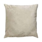 Capa Para Almofada Em Veludo Liso Quadrada 50x50 Bege