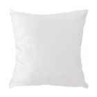 Capa Para Almofada Em Veludo Liso Quadrada 50x50 Branco