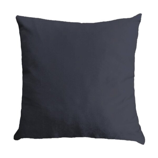 Capa Para Almofada Em Veludo Liso Quadrada 50x50 Cinza Chumbo