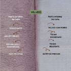 Capa Para Almofada Em Veludo Liso Quadrada 50x50 Com Enchimen