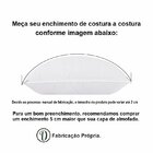 Capa Para Almofada Em Veludo Liso Quadrada 50x50 Com Enchimen