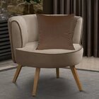 Capa Para Almofada Em Veludo Liso Quadrada 50x50 Marrom Camur