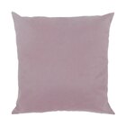 Capa Para Almofada Em Veludo Liso Quadrada 50x50 Rosa Quartzo