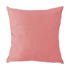 Capa Para Almofada Em Veludo Liso Quadrada 50x50 Rose