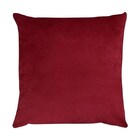 Capa Para Almofada Em Veludo Liso Quadrada 60x60  Bordo