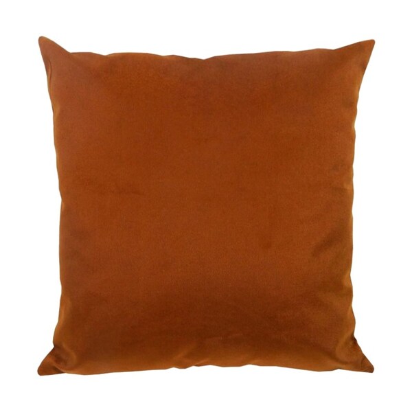 Capa Para Almofada Em Veludo Liso Quadrada 60x60  Terracota