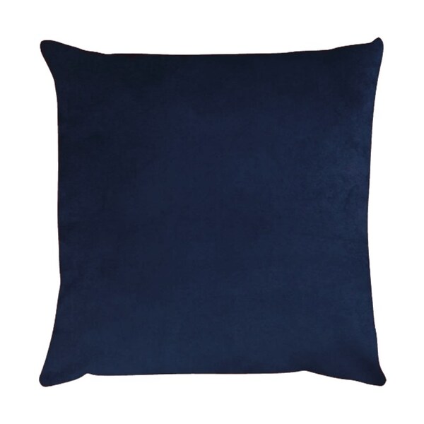 Capa Para Almofada Em Veludo Liso Quadrada 60x60 Azul Marinho