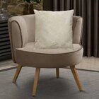 Capa Para Almofada Em Veludo Liso Quadrada 60x60 Bege