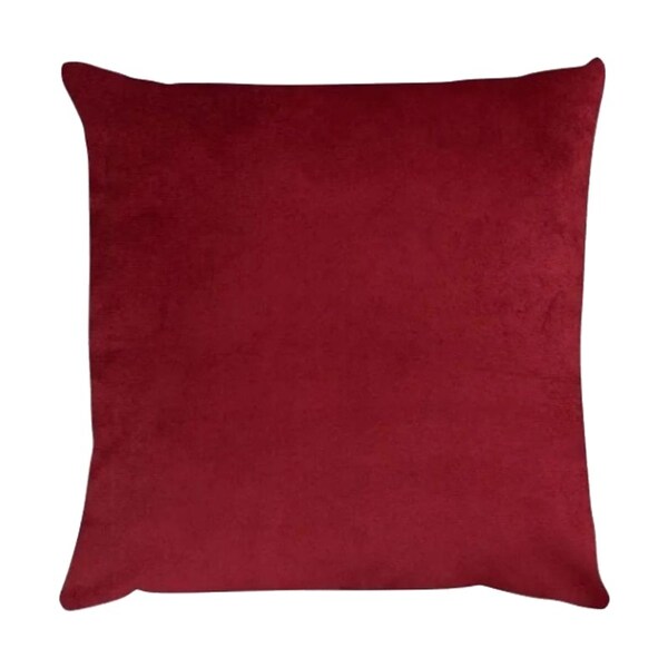 Capa Para Almofada Em Veludo Liso Quadrada 60x60 Bordo