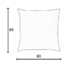 Capa Para Almofada Em Veludo Liso Quadrada 60x60 Branco