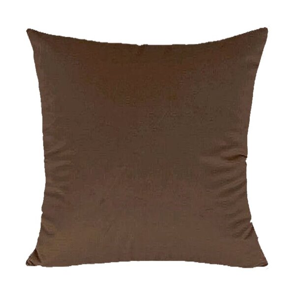 Capa Para Almofada Em Veludo Liso Quadrada 60x60 Marrom Camur