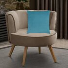 Capa Para Almofada Em Veludo Liso Quadrada Azul Turquesa