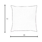 Capa Para Almofada Em Veludo Liso Quadrada Branco