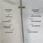 Capa Para Almofada Em Veludo Liso Quadrada Com Enchimento Bege