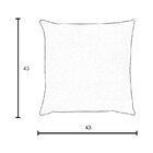 Capa Para Almofada Em Veludo Liso Quadrada Com Enchimento Bege