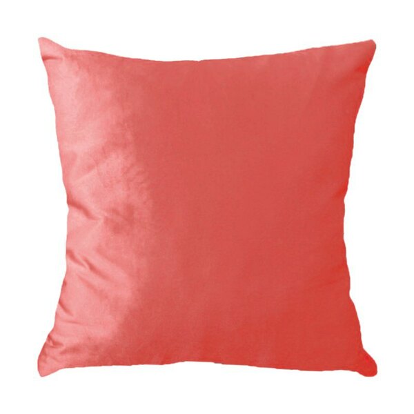 Capa Para Almofada Em Veludo Liso Quadrada Com Enchimento Ros