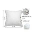 Capa Para Almofada Em Veludo Liso Quadrada Com Enchimento Ros