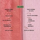 Capa Para Almofada Em Veludo Liso Quadrada Com Enchimento Ros