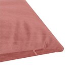Capa Para Almofada Em Veludo Liso Quadrada Com Enchimento Rose