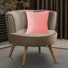 Capa Para Almofada Em Veludo Liso Quadrada Com Enchimento Rose