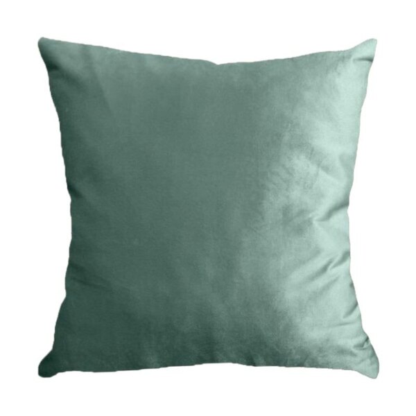 Capa Para Almofada Em Veludo Liso Quadrada Verde Menta
