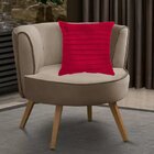 Capa Para Almofada Em Veludo Liso Quadrada Vermelho