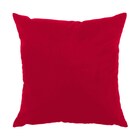 Capa Para Almofada Em Veludo Liso Quadrada Vermelho