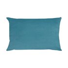 Capa Para Almofada Em Veludo Liso Retangular 60x40 Azul Turqu
