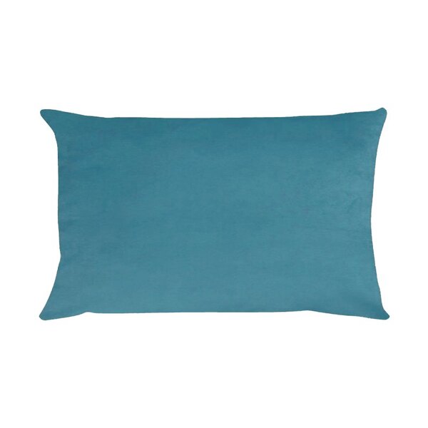 Capa Para Almofada Em Veludo Liso Retangular 60x40 Azul Turqu