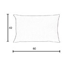 Capa Para Almofada Em Veludo Liso Retangular 60x40 Bordo