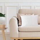 Capa Para Almofada Em Veludo Liso Retangular 60x40 Branco