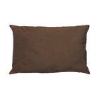 Capa Para Almofada Em Veludo Liso Retangular 60x40 Marrom Cam