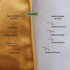 Capa Para Almofada Em Veludo Liso Retangular 60x40 Mostarda