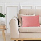 Capa Para Almofada Em Veludo Liso Retangular 60x40 Rose