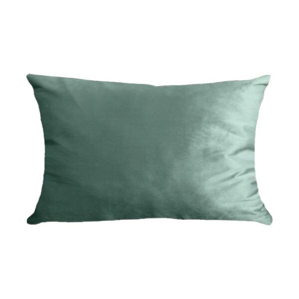 Capa Para Almofada Em Veludo Liso Retangular 60x40 Verde Menta