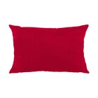Capa Para Almofada Em Veludo Liso Retangular 60x40 Vermelho