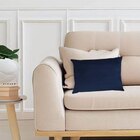 Capa Para Almofada Em Veludo Liso Retangular Azul Marinho